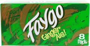 Faygo Dee-licious Ginger Ale! extra dry carbonated beverage, caffeine free, 12-fl. oz. cans 8 pack