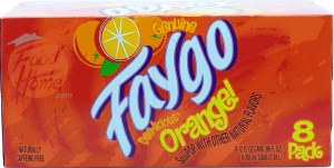 Faygo Dee-licious Orange! flavor carbonated soda, 12-fl. oz. cans 8 pack