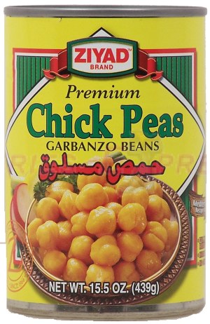 Ziyad chick peas - garbanzos beans 15.5 ounce