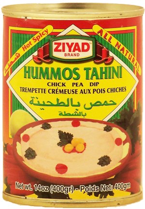 Ziyad Hummos Tahini chick pea dip, hot spicy 14 ounce