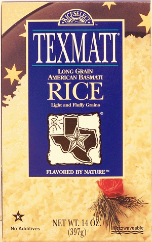 Rice Select Texmati long grain american basmati rice, light and fluffy grains 14 ounce