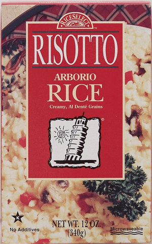 Rice Select Risotto arborio rice, creamy, al dente grains, microwavable 12 ounce