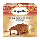 Haagen-Dazs vanilla milk chocolate almond ice cream bars, 3 bars 3 count
