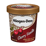 Haagen-Dazs Ice Cream Cherry Vanilla 14 fluid ounce
