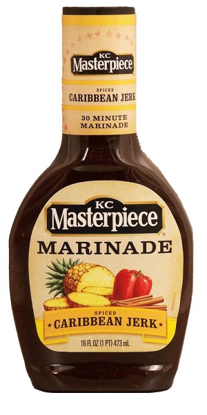 KC Masterpiece 30 Minute Marinade spiced caribbean jerk 16 fluid ounce