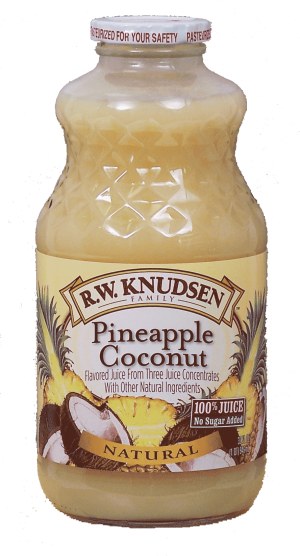 R. W. Knudsen Family pineapple coconut, natural 32 fluid ounce