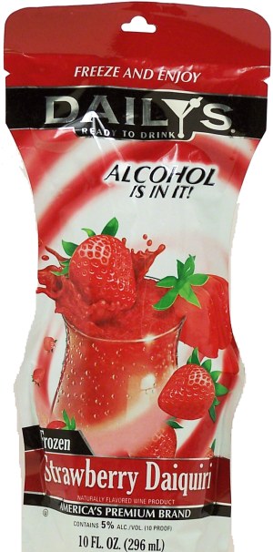 Daily's ready to drink strawberry daiquiri, freeze and enjoy, 5% alc. by vol. 10 fluid ounce