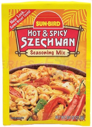 Sunbird hot and spicy szechwan authentic oriental seasoning dry mix 0.75 ounce