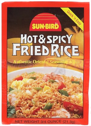 Sunbird fried rice hot spicy authentic oriental seasoning dry mix 0.75 ounce