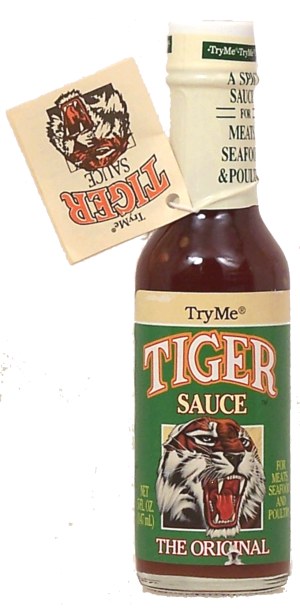 Try Me Tiger Sauce sauce, the original, for meats 5 fluid ounce