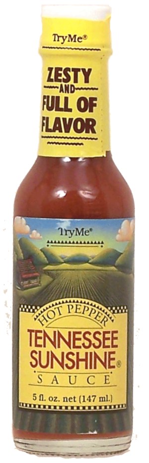 Try Me Tennesse Sunshine hot pepper sauce 5 fluid ounce