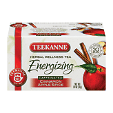 Teekanne Energizing cinnamon apple spice herbal wellness tea, caffeinated, 20-bags 1.41 ounce