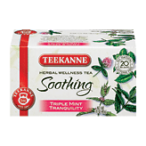 Teekanne Soothing triple mint tranquility herbal wellness tea, caffeine free, 20-bags 1.41 ounce