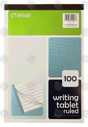 Top Flight writing tablet ruled, 100 sheets, 6 x 9 in. 1 count