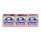Klondike Krunch vanilla light ice cream in a milk chocolate flavored coating with crispy rice, 6 bars 27 fluid ounce