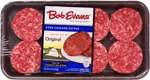 Bob Evans original pork sausage patties, 8-count 12 ounce