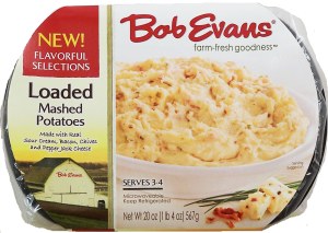 Bob Evans Flavorful Selections loaded mashed potatoes, serves 3-4 20 ounce