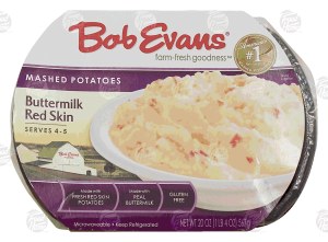 Bob Evans buttermilk red skin mashed potatoes, serves 4-5 20 ounce