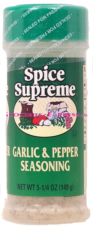Spice Supreme garlic & pepper seasoning 5.25 ounce