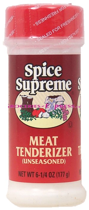 Spice Supreme meat tenderizer, unseasoned 6.25 ounce