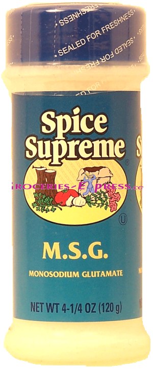 Spice Supreme msg (monosodium glutamate) 4.25 ounce