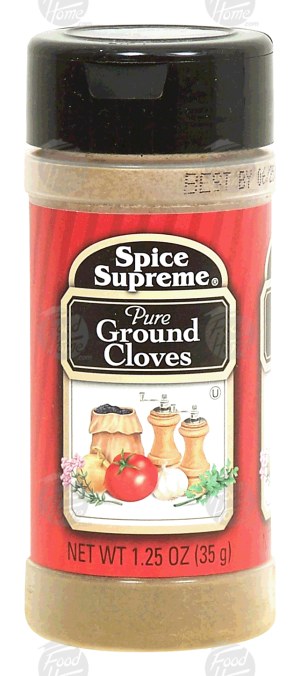 Spice Supreme cloves, pure ground 1.25 ounce