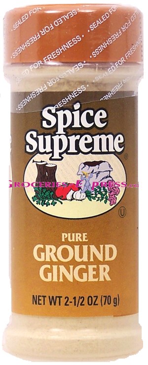 Spice Supreme ginger, pure ground 1.75 ounce