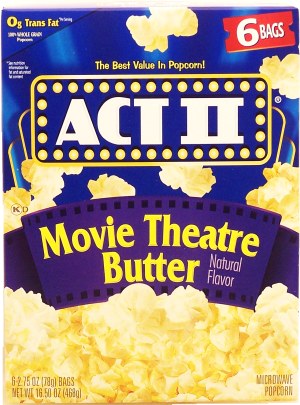 Act II movie theatre butter microwave popcorn, 6-bags 16.5 ounce
