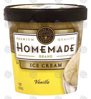 Homemade vanilla ice cream 1 pint