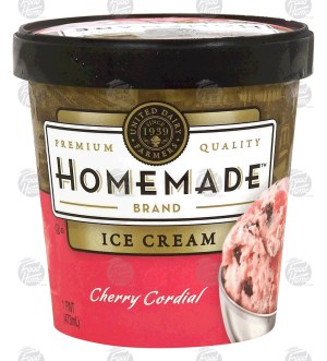 Homemade cherry cordial premium ice cream 1 pint