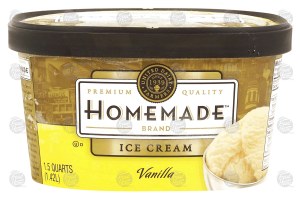 Homemade vanilla ice cream 1.5 quart