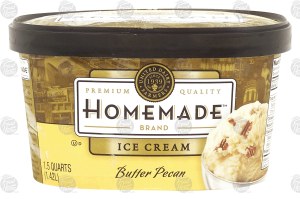 Homemade butter pecan ice cream 1.5 quart