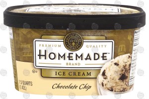 Homemade chocolate chip ice cream 1.5 quart