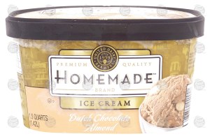 Homemade dutch chocolate almond ice cream 1.5 quart