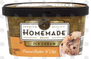 Homemade peanut butter 'n chip ice cream 1.5 quart