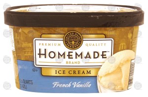 Homemade french vanilla ice cream 1.5 quart