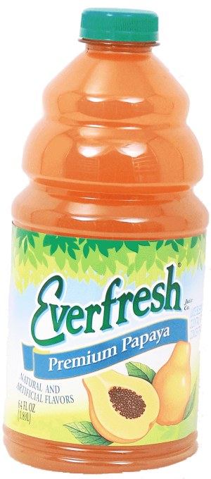 Everfresh premium papaya juice blend cocktail from concentrate, 20% fruit juice 64 fluid ounce