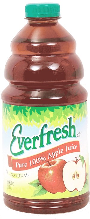 Everfresh pure 100% apple juice 64 fluid ounce