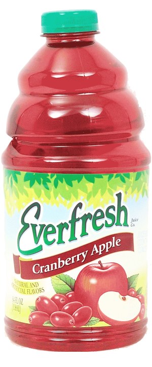 Everfresh cranberry apple juice blend cocktail from concentrate 64 fluid ounce