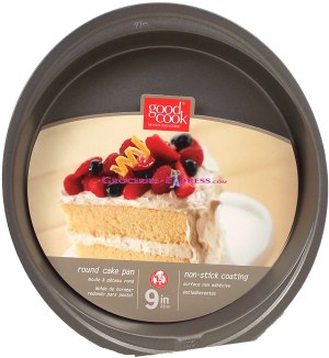 Good Cook Premium Bakeware round cake pan 9-inch, non-stick 1 count