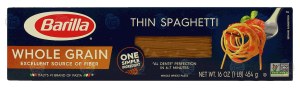 Barilla Whole Grain thin spaghetti dry pasta 16 ounce