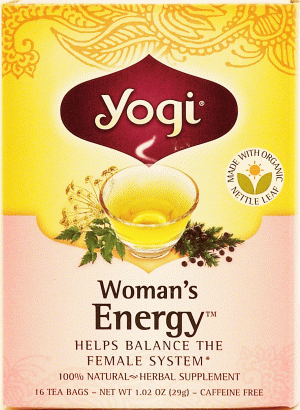 Yogi woman's energy herbal supplement tea, 16-bags 1.02 ounce