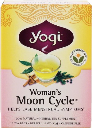 Yogi Woman's Moon Cycle herbal tea supplement helps ease menstrual symptoms 1.12 ounce