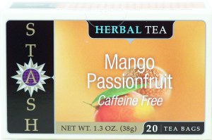 Stash mango passionfruit herbal tea, caffeine free, 20-tea bags 1.3 ounce