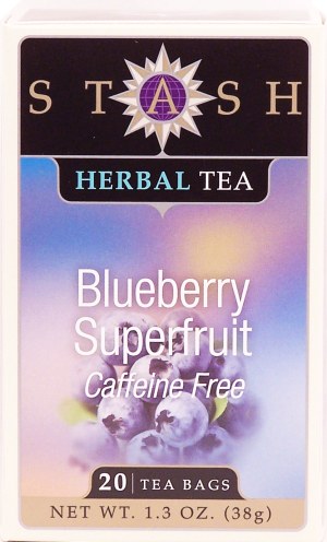 Stash blueberry superfruit herbal tea, 20-bags 1.3 ounce
