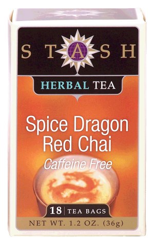 Stash spice dragon red chai herbal tea, caffeine free, 18-tea bags 1.2 ounce