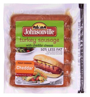 Johnsonville fully cooked cheddar turkey sausage, 6 ct 13.5 ounce