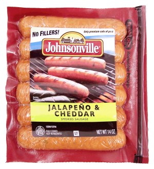 Johnsonville jalapeno & cheddar smoked sausage, 6-links 14 ounce