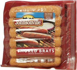 Johnsonville smoked brats; bratwurst, 6-links 14 ounce