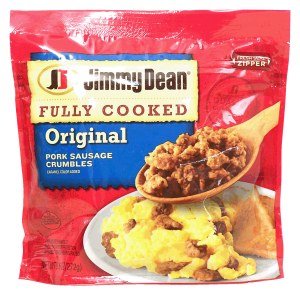 Jimmy Dean fully cooked original pork sausage crumbles 9.6 ounce